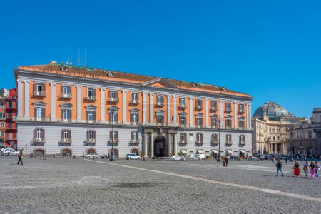 Photo for Naples, Italy, May 19, 2022: View of the Palazzo Salerno in Naples, Italy. - Royalty Free Image