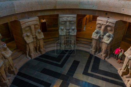 Photo for Leipzig, Germany, August 9, 2022: Interior of the Monument to the Battle of the Nations in German town Leipzig. - Royalty Free Image