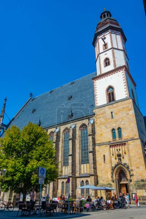 Photo for Leipzig, Germany, August 9, 2022: Saint Thomas church in German town Leipzig. - Royalty Free Image
