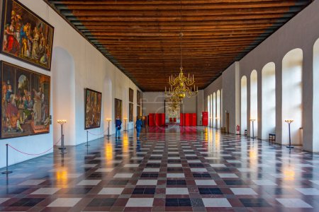 Photo for Helsingor, Denmark, June 23, 2022: Chamber at the Kronborg castle at Helsingor, Denmark. - Royalty Free Image