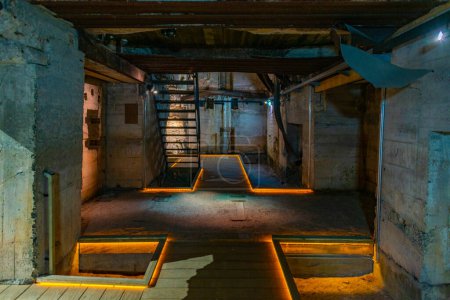 Photo for Tirpitz, Denmark, June 17, 2022: interior of Tirpitz bunker in Denmark. - Royalty Free Image