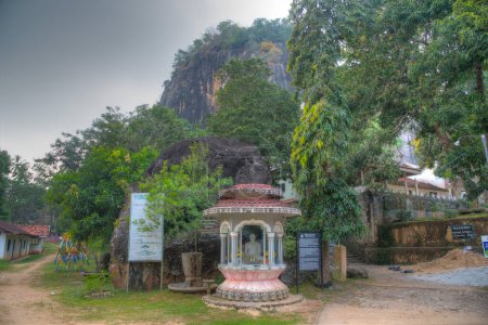 Photo for Tangalle, Sri Lanka, January 23, 2022: Mulkirigala rock temples at Sri Lanka. - Royalty Free Image