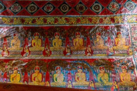 Photo for Tangalle, Sri Lanka, January 23, 2022: Decorations at the Mulkirigala rock temples at Sri Lanka. - Royalty Free Image