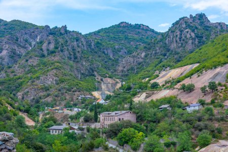 Paisaje del cañón debatido en Armenia