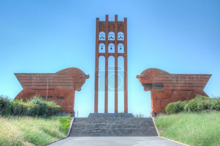Foto de Día de verano en el memorial del Sardarapat en Armenia - Imagen libre de derechos