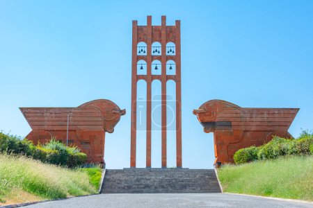 Summer day at Sardarapat Memorial memorial in Armenia