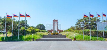 Summer day at Sardarapat Memorial memorial in Armenia