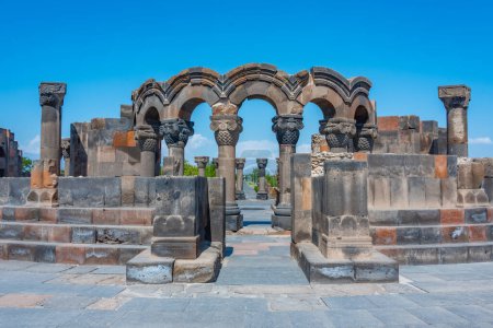 Photo for Ruins of the Zvartnots cathedral in Armenia - Royalty Free Image