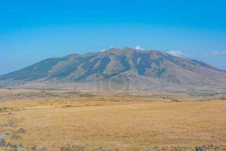 Paysage de la montagne Aragats en Arménie