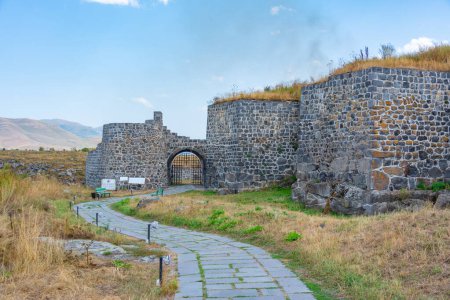 Summer day at Lori castle in Armenia