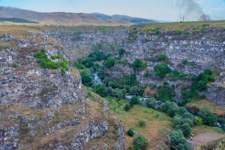 Mountainous landscape of Dzoraget river valley in Armenia