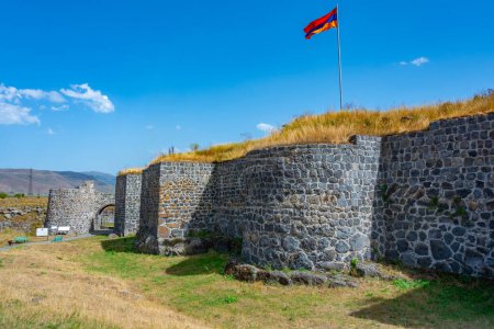 Summer day at Lori castle in Armenia