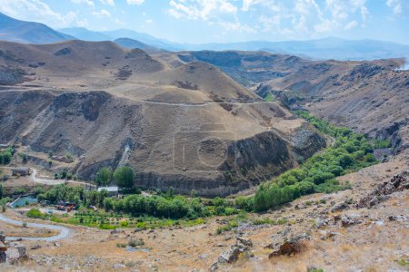 Vorotan river valley near Sisian in Armenia