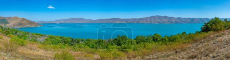 Summer day at Sevan lake in Armenia