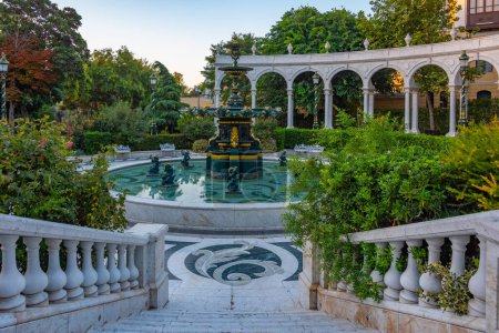 Photo for Philharmonic Fountain at the old town of Baku, Azerbaijan - Royalty Free Image