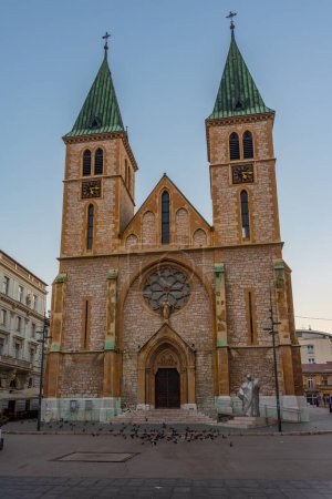 Foto de Catedral del Sagrado Corazón en Sarajevo, Bosnia y Herzegovina - Imagen libre de derechos