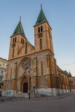 Foto de Catedral del Sagrado Corazón en Sarajevo, Bosnia y Herzegovina - Imagen libre de derechos