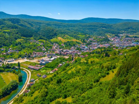 Photo for Panorama view of Kljuc town in Bosnia and Herzegovina - Royalty Free Image