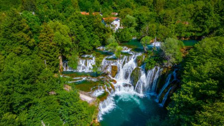 Foto de Grandes cascadas de Una en Bosnia y Herzegovina - Imagen libre de derechos