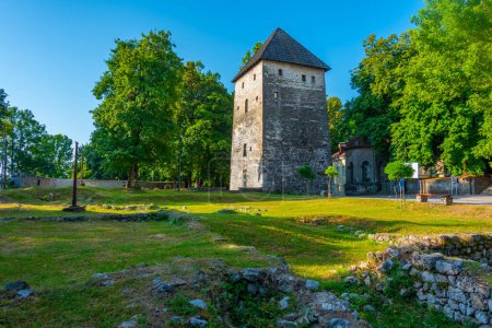 Photo for Captains tower and Bihac fortress in Bosnia and Herzegovina - Royalty Free Image