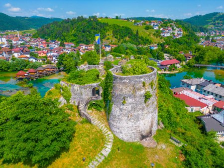 Castle at Bosanska Krupa town in Bosnia and Herzegovina