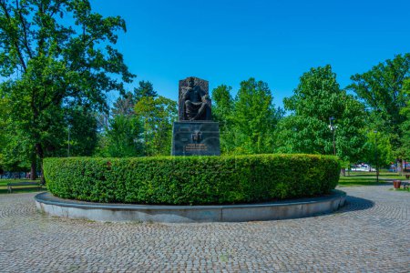 Statue von Tvrtko I Kotromanic in der bosnischen Stadt Tuzla