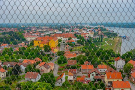 Foto de Vista aérea de la ciudad croata Vukovar - Imagen libre de derechos