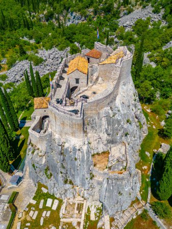 Aerial view of Sokol fortress in Croatia puzzle 712835330