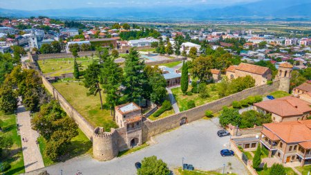 Vista panorámica de la fortaleza de Telavi, Georgia