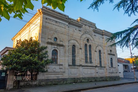 Sunrise view of Kutaisi synagogue in Georgia
