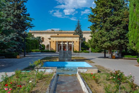 Stalin park and Stalin museum in the center of Gori, Georgia