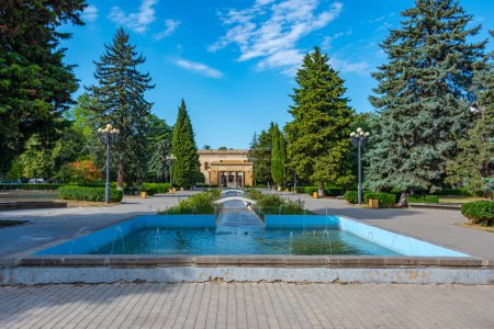 Stalin park and Stalin museum in the center of Gori, Georgia