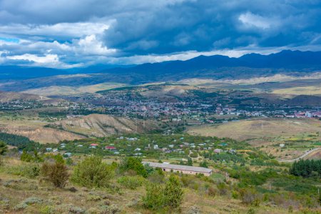 Panorama view of Georgian town Akhaltsikhe