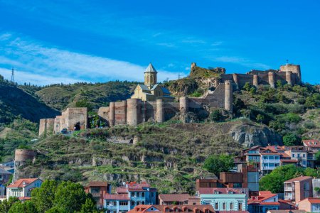 Foto de Vista panorámica de la fortaleza de Narikala en Tiflis, Georgia - Imagen libre de derechos