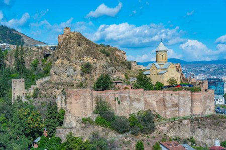 Foto de Vista de la fortaleza de Narikala en Tiflis, Georgia - Imagen libre de derechos