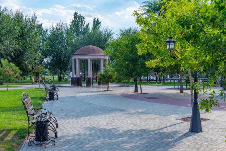 Gazebo on a square in the center of Tiraspol, Moldova