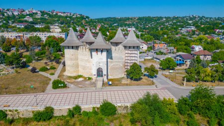Soroca fortress viewed during a sunny summer day in Moldova