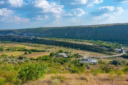 Paysage du parc national Orheiul Vechi en Moldavie