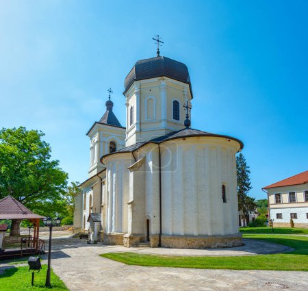 Summer day at Capriana monastery in Moldova