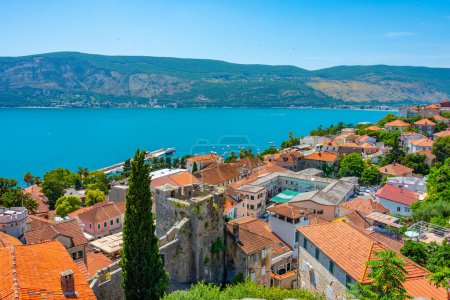 Photo for Aerial view of the old town of Herceg Novi in Montenegro - Royalty Free Image