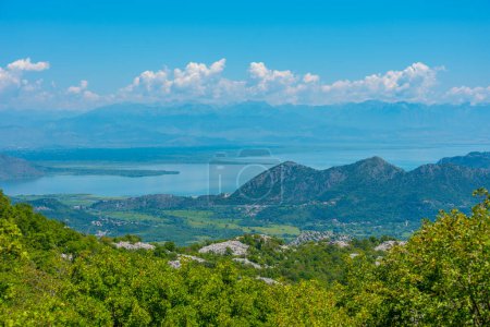 Panorama view of Skadar lake in Montenegro