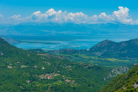 Panorama view of Skadar lake in Montenegro