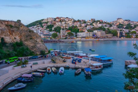 Photo for View of marina in Ulcinj, Montenegro - Royalty Free Image