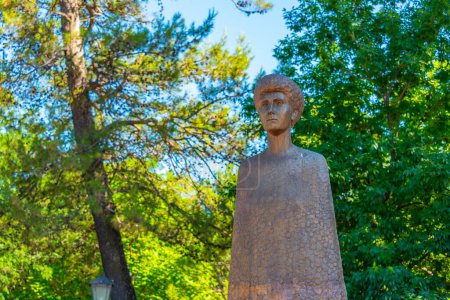 Photo for Statue of Jelena Petrovic Savoya in Podgorica, Montenegro - Royalty Free Image