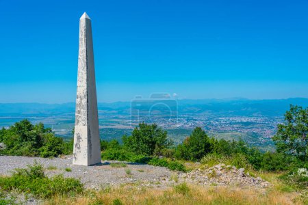 Monument of the Fundina battle of 1876 in Montenegro