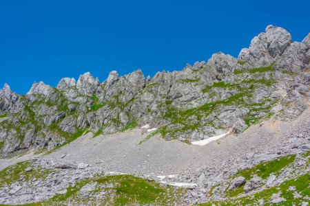 Panorama of Durmitor National park dominated by Bobotuv Kuk mountain, Montenegro