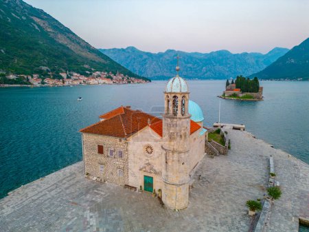 Church of Our Lady of Skrpjela and Saint George Catholic Monastery near Perast in Montenegro