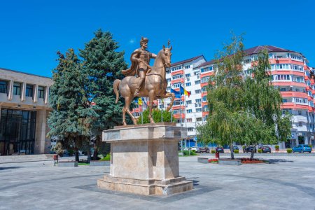 Estatua de Mihai Viteazul en la ciudad rumana Targoviste