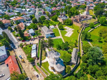 Blick auf den Fürstlichen Hof in der rumänischen Stadt Targoviste