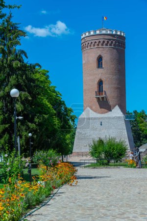 Chindia Tower at the royal court of Targoviste in Romania